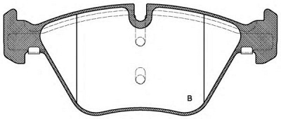 OPEN PARTS bpa105200 -  Комплект тормозных колодок, дисковый тормоз